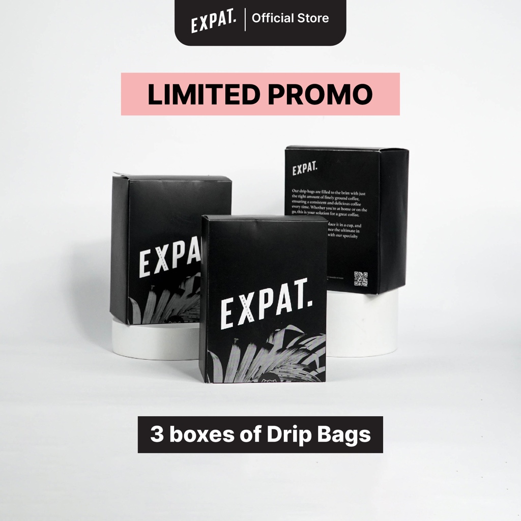 

Package of 3 Boxes Coffee Drip Bag / Single Use Filter Bag | Kopi Filter