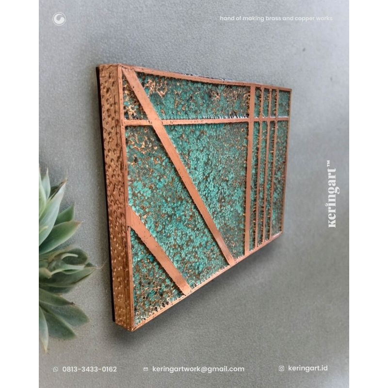 wall art - hiasan dinding - wall decoration - kerajinan tangan bahan tembaga dan kuningan