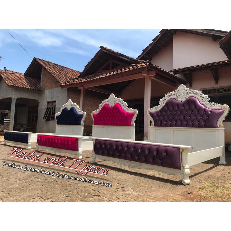 Dipan jati jepara / Dipan ukir jepara / Dipan kayu jati / Tempat tidur jati / Dipan minimalis