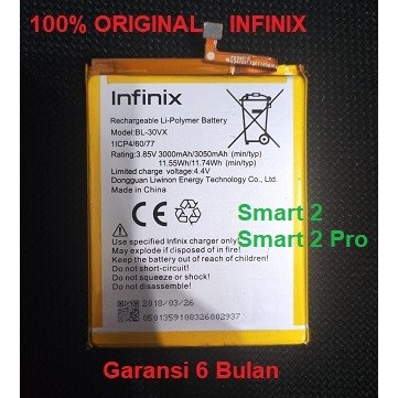 INFINIX Battery Infinix Smart 2 Smart2 Pro baterai batere BL-30VX Original 1005