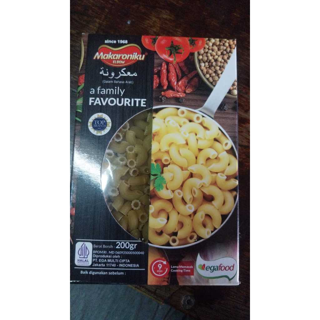 

MAKARONIKU MACARONI ELBOW 200 GR