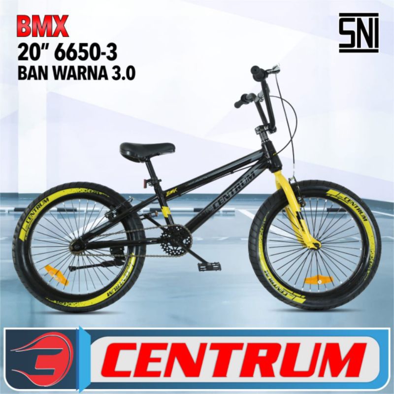 SEPEDA BMX ANAK LAKI LAKI 20 INCH CENTRUM 6650-3 BAN 3.0 JUMBO