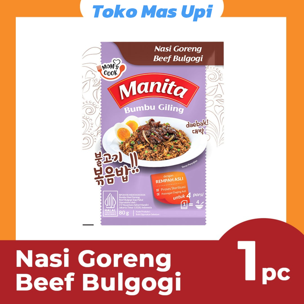 

MANITA Bumbu Giling Nasi Goreng Beef Bulgogi