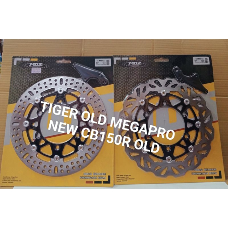 PIRINGAN CAKRAM DEPAN MOS MODEL TDR 300MM PLUS BREKET CB 150R OLD TIGER MEGAPRO NEW VERZA