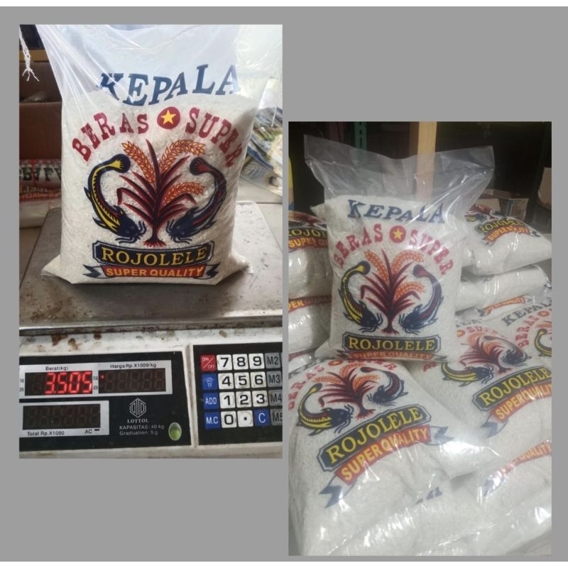 

Beras Kepala Super Rojolele 5liter