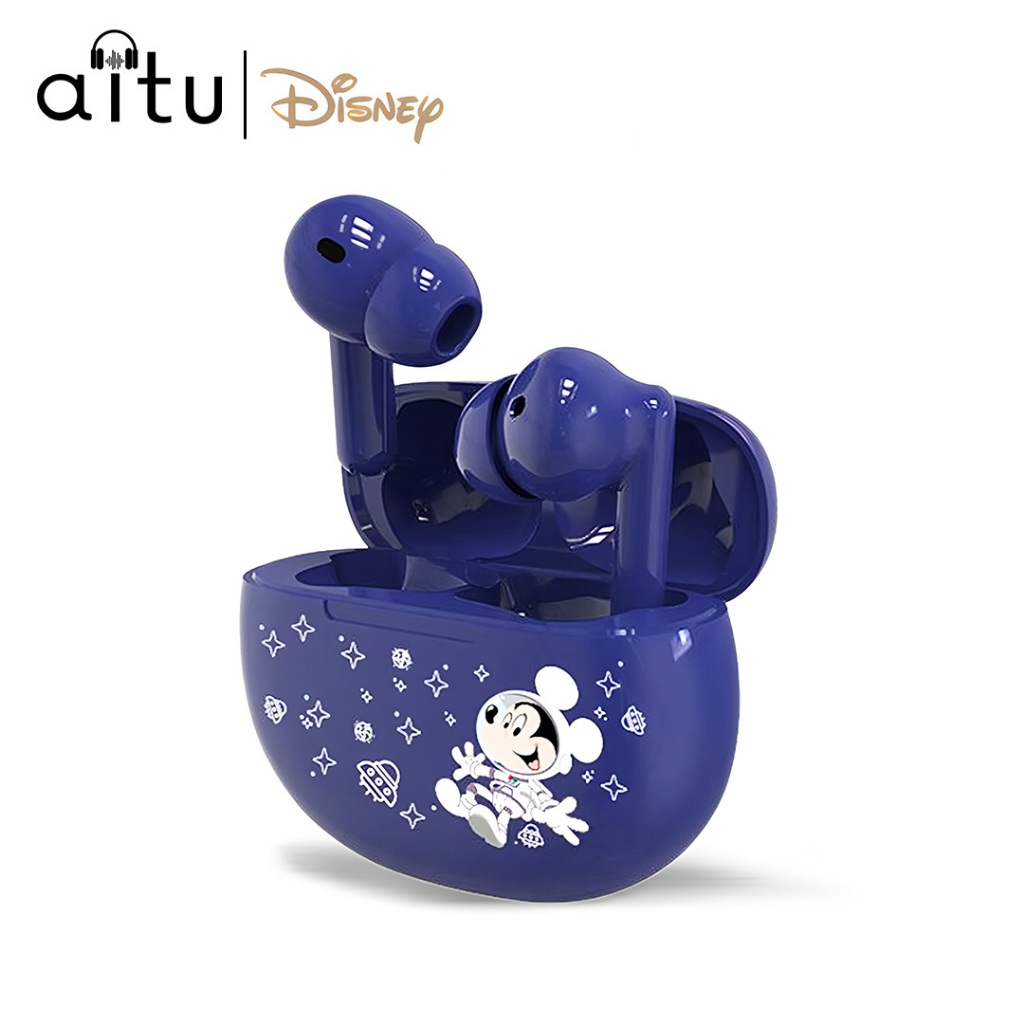 Aitu Disney J68 TWS Headset Bluetooth 5.3 Mini Wireless  Earphone HIFI Musik 100% Ori Dengan Mikrofo