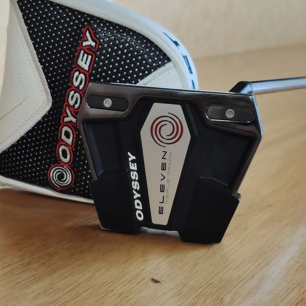 Odyssey Eleven S Triple Track Putter Stick Golf Stroke Lab 34Inch Headcover