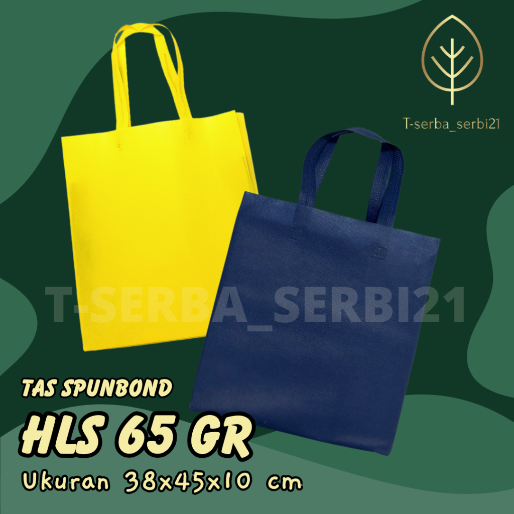 

TAS SPUNBOND HANDLE LIPAT SAMPING (HLS) 38X45X10 CM 65GR POLOS UNTUK TAS SOUVENIR, SYUKURAN, MENGENANG, PROMOSI, BANSOS,DLL
