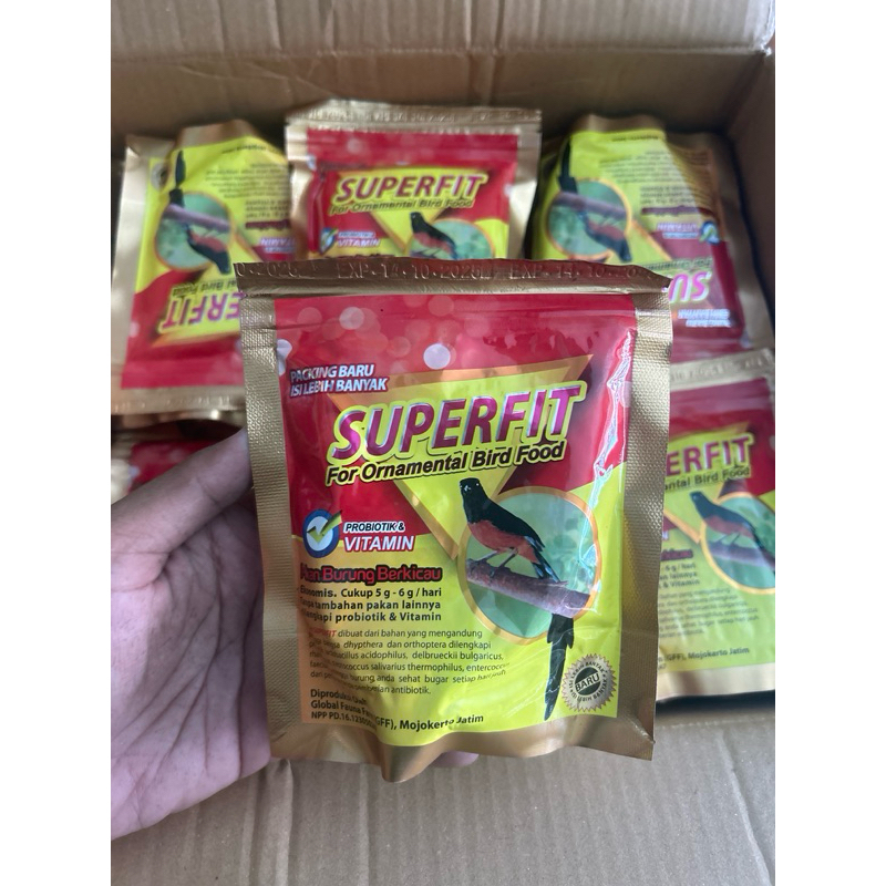 Superfit Gold Pakan Voer High Protein Untuk Burung Murai Anis Cililin Kacer Ciblek Cendet Dll