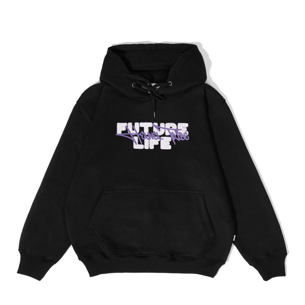 Heuvel Tribe Hoodie Distro Clouds Black Jaket Pria Jrh 2301.405