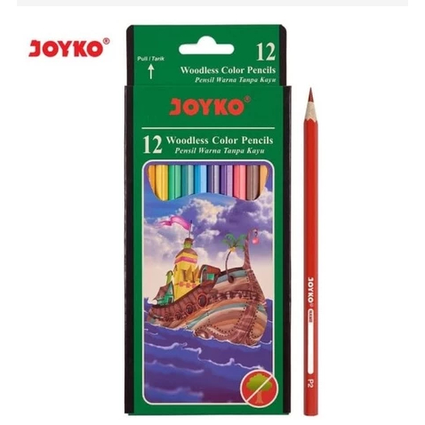 

JOYKO PENSIL WARNA 12 WARNA PANJANG