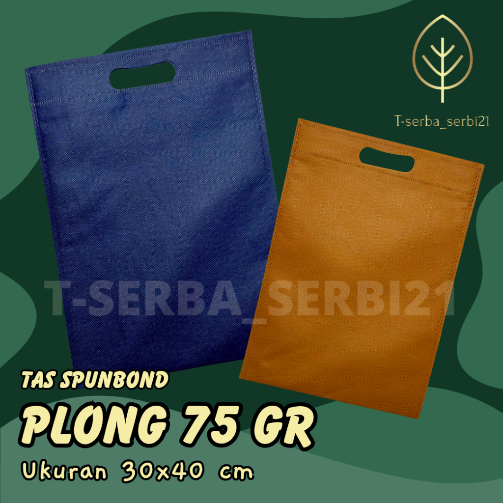 

TAS SPUNBOND PLONG (OVAL) 30X40 CM 75GR POLOS UNTUK TAS SOUVENIR, SYUKURAN, MENGENANG, PROMOSI, BANSOS,DLL