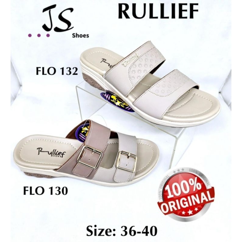 RULLIEF FLO 130 FLO 132 - SANDAL SLOP CASUAL WANITA DEWASA MERK RULLIEF ORIGINAL