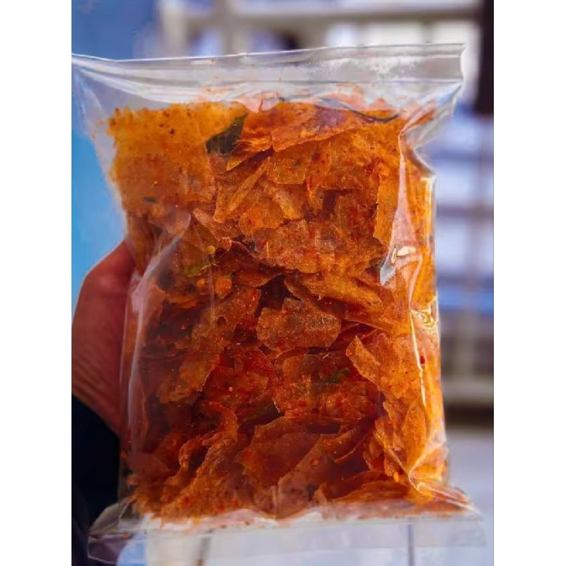 

keripca keripik kaca original dan pedas daun jeruk
