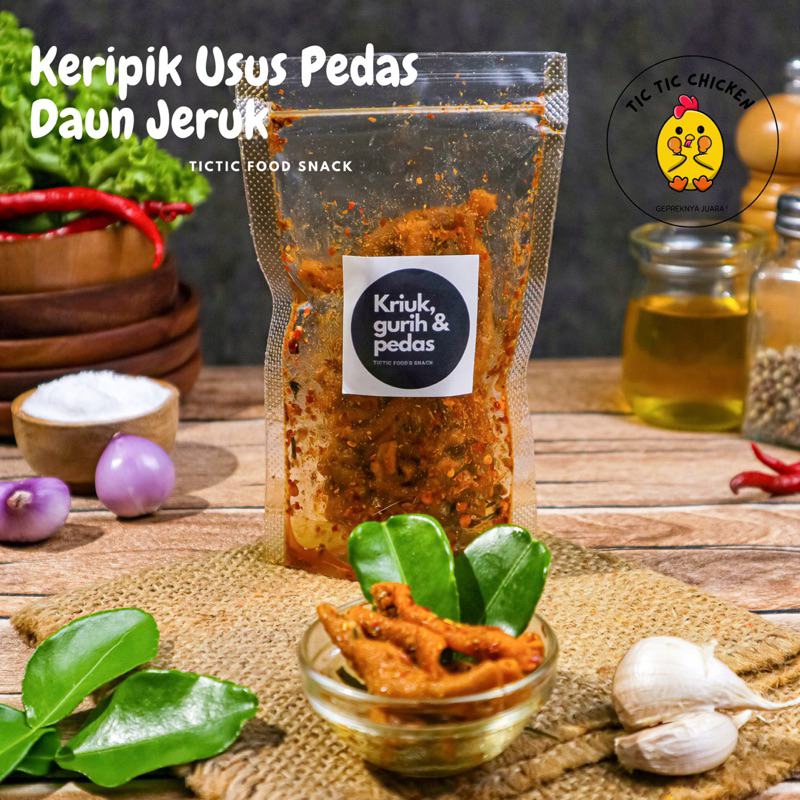 

Keripik usus pedas daun jeruk dan original