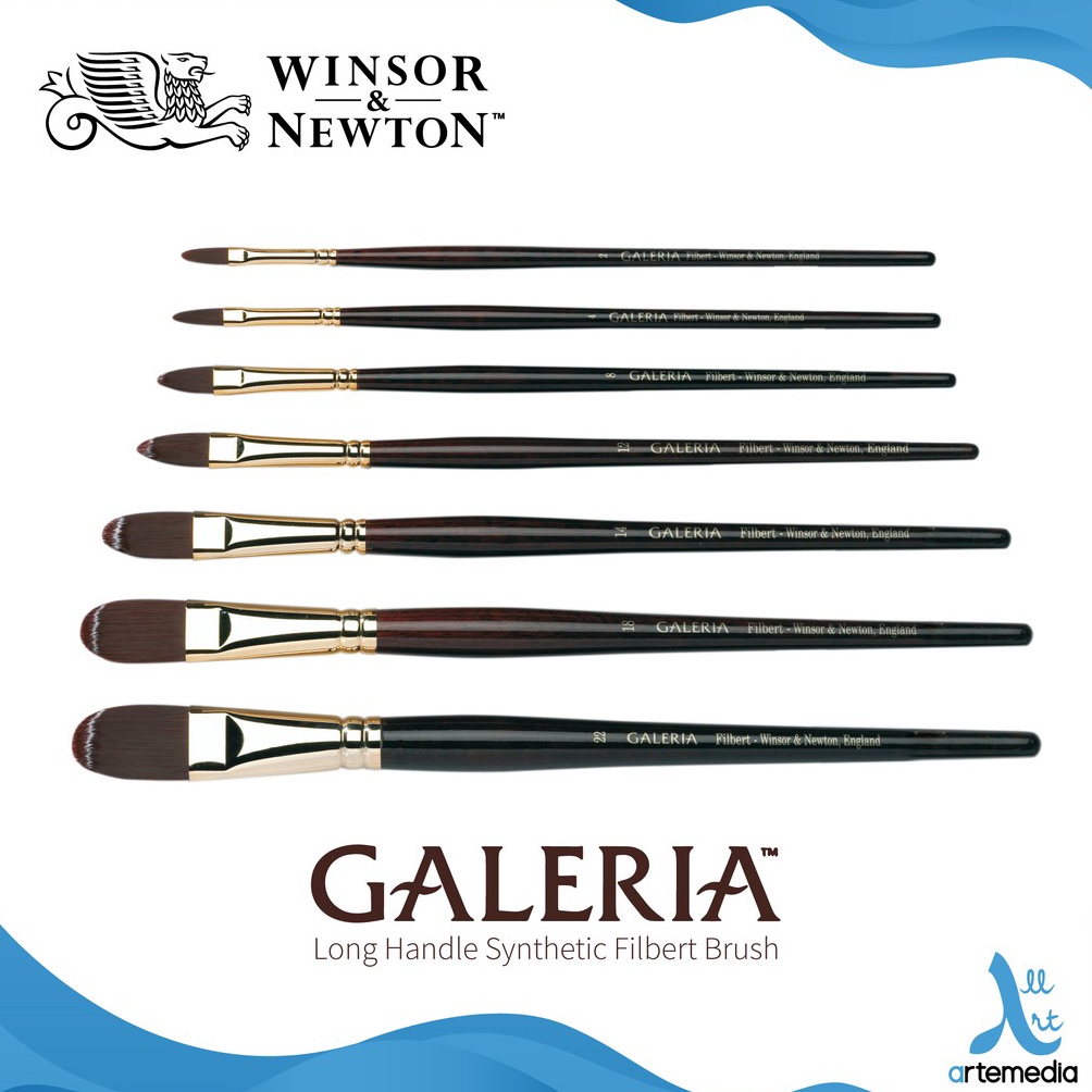 

Winsor Newton Galeria Filbert Synthetic Brush Long Handle