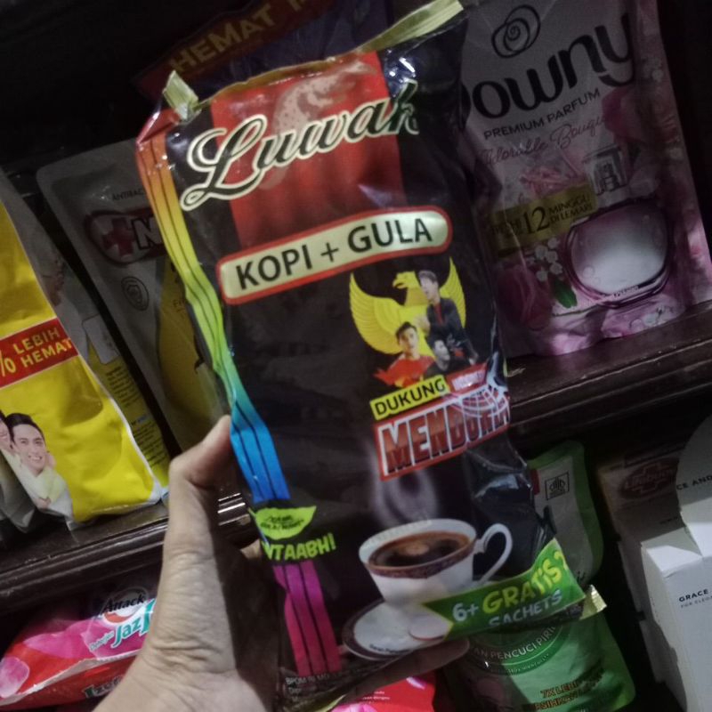 

luwak kopi + gula isi 6+2 saset