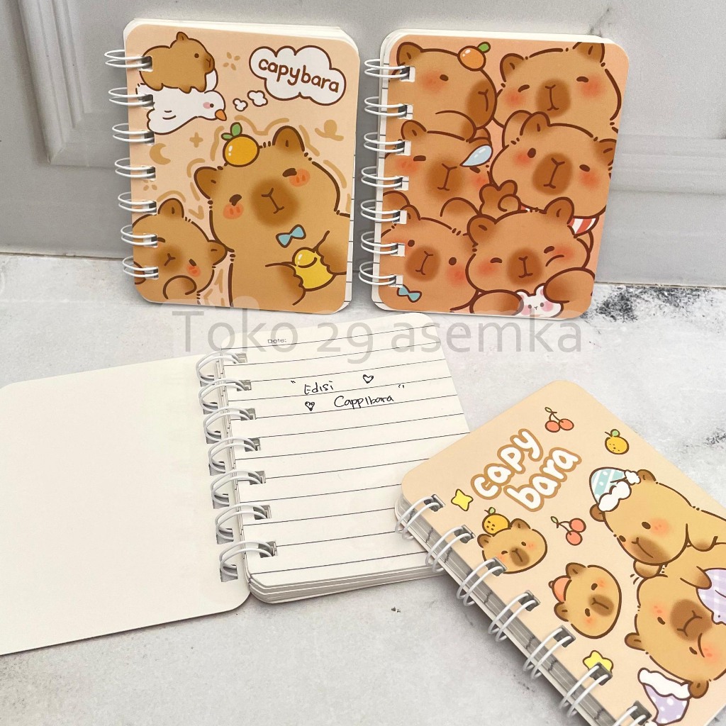 

BUKU BINDER SPIRAL A7 CAPYBARA BK-1574 CAPPYBARA KAPIBARA BOOK RING DIARY MODEL BERGARIS TULIS LUCU ANAK ALAT TULIS KANTOR SEKOLAH MURAH TERMURAH COD