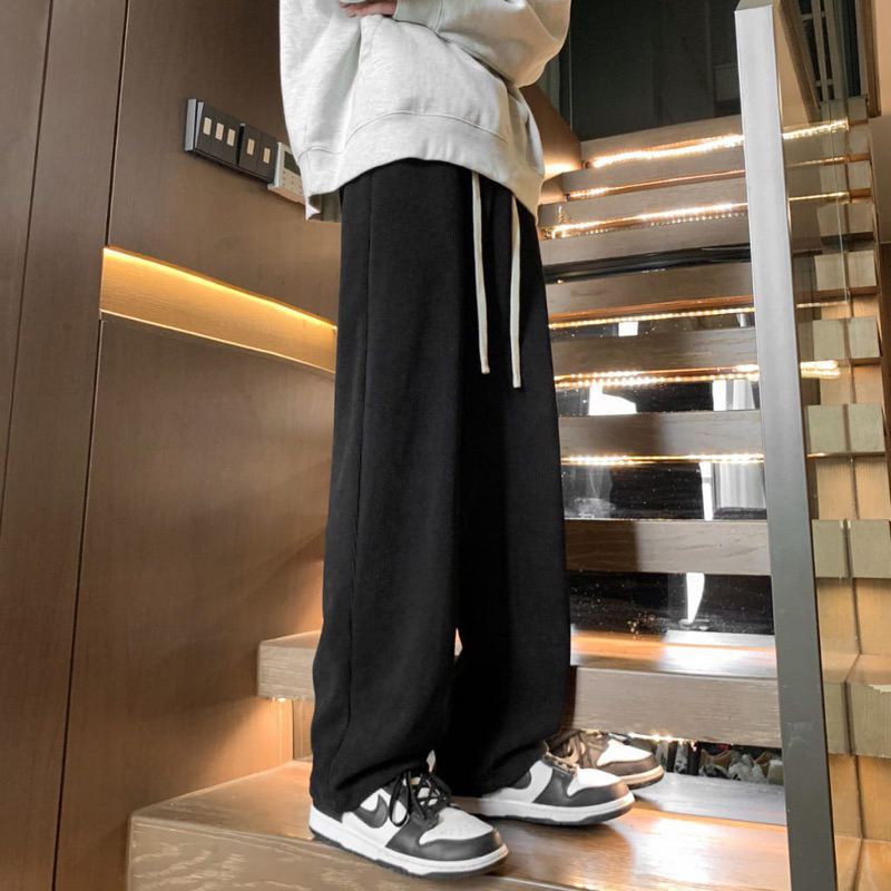 celana corduroy pria jumbo corduroy Pants celana oversize pria hitam celana panjang pria korean styl