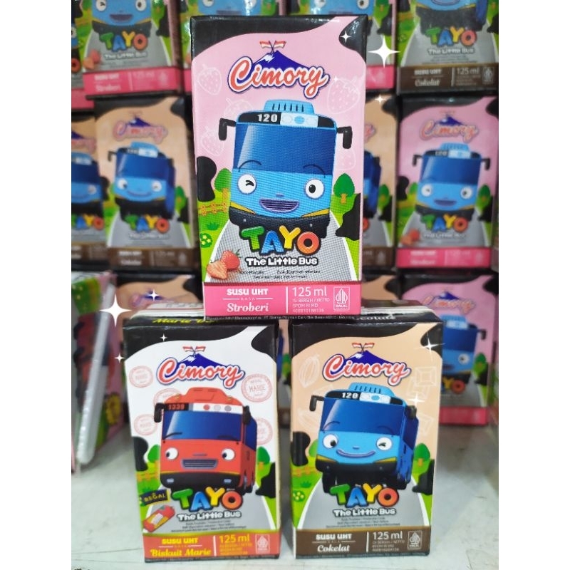 Susu Kotak Cimory 125ml (Marie Biskuit Regal, Cokelat, Strawberry)