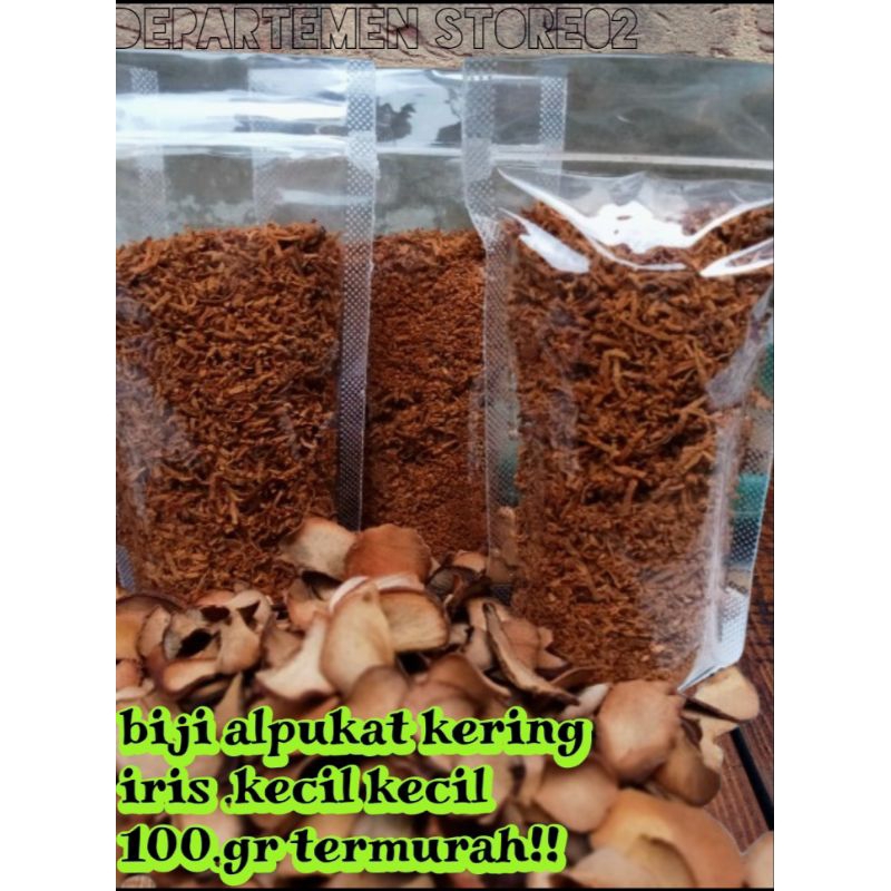 

100 GRAM. BIJI ALPUKAT KERING IRIS KECIL HERBAL ALAMI MURNI BIJI ALPUKAT