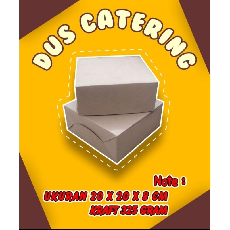 

dus catering/bahan kraft laminasi