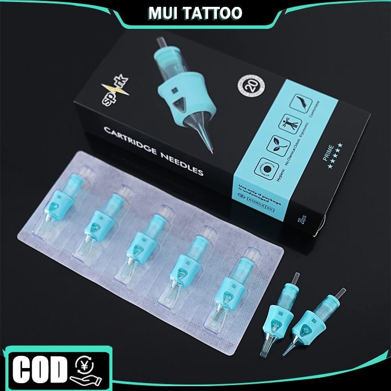 5pcs/set Tattoo cartridge needle Jarum tato terintegrasi Jarum kartrid tato Jarum kartrid tato Jarum