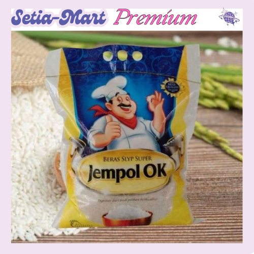 

Setia-Mart Premium Beras Cap Jempol Ok kemasan 5 Kg - 5 Liter