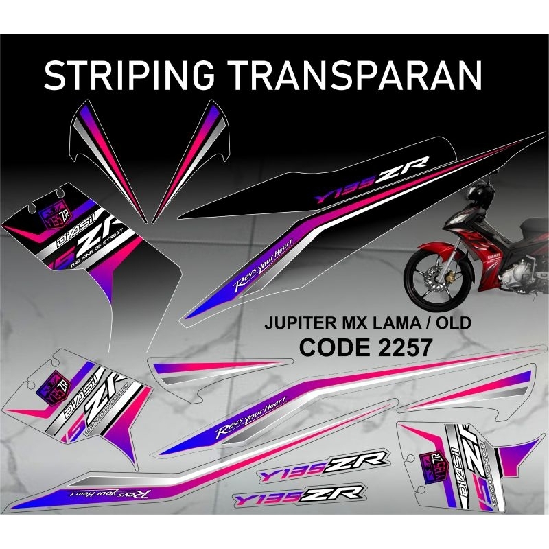 striping transparan Jupiter MX OLD / LAMA