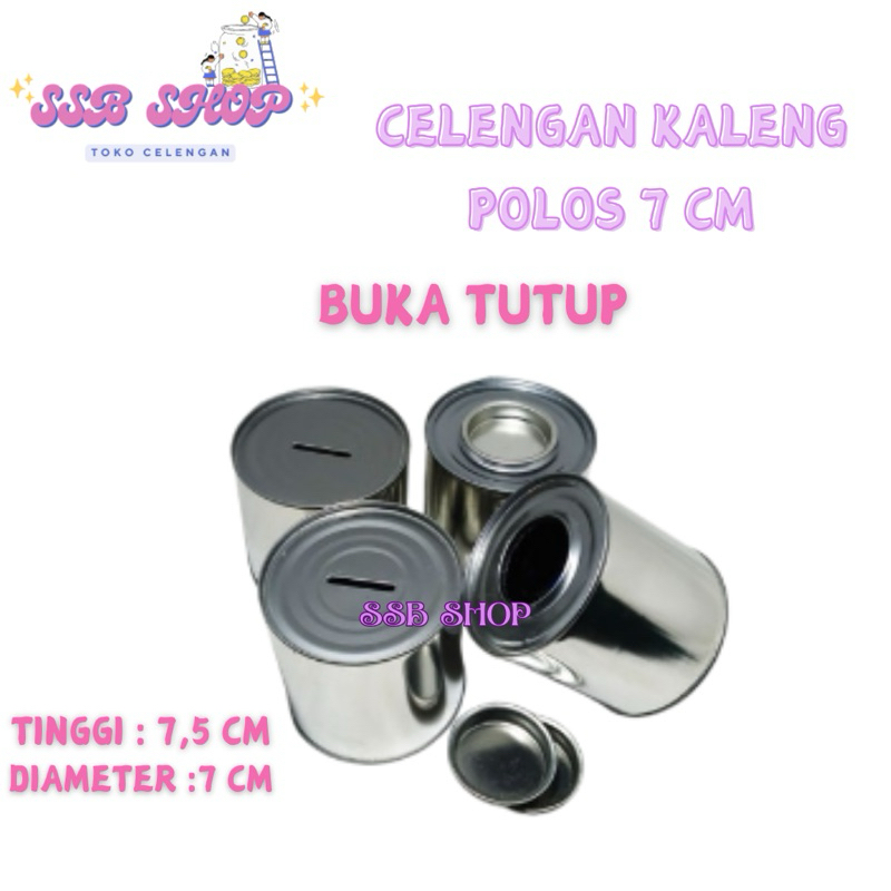 Celengan Kaleng Mini Polos 7 Cm Celengan Kaleng Polos Tabungan Mini Polos Celengan Murah