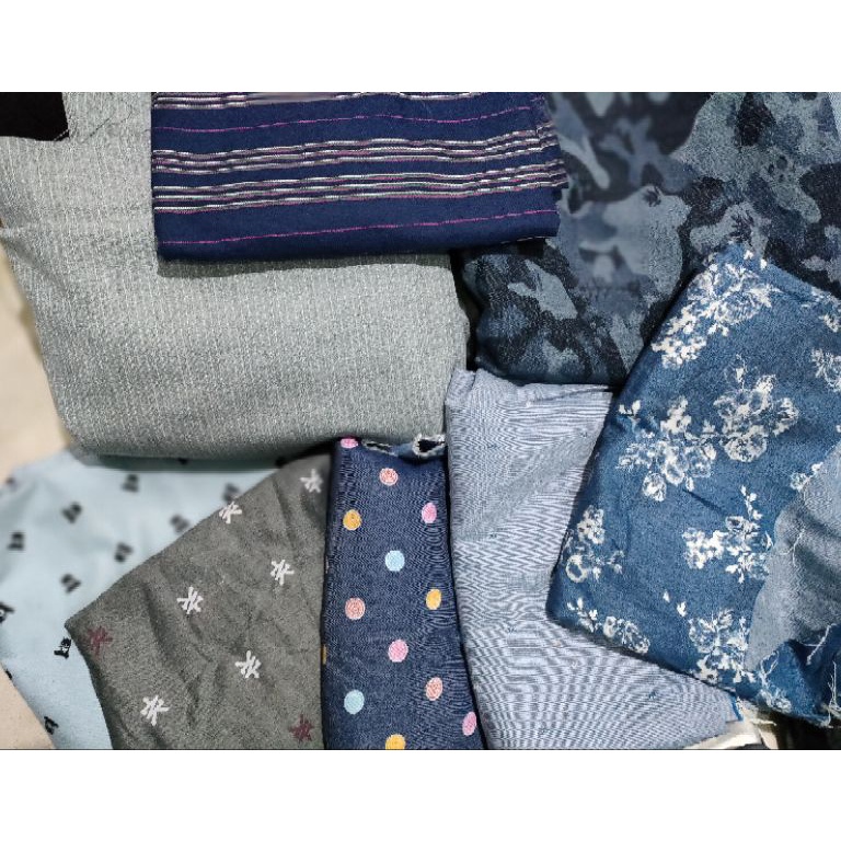 KODE G73Y KAIN KILOAN DENIM JEANS MOTIF