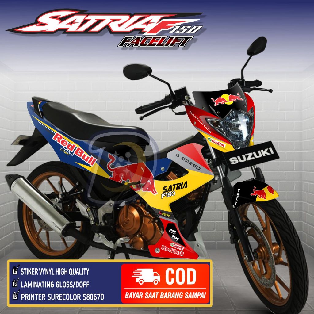 Stiker Satria Fu Facelift 2014 Decal Satria Fu Facelift Stiker Satria Fu 150 facelift R Torro