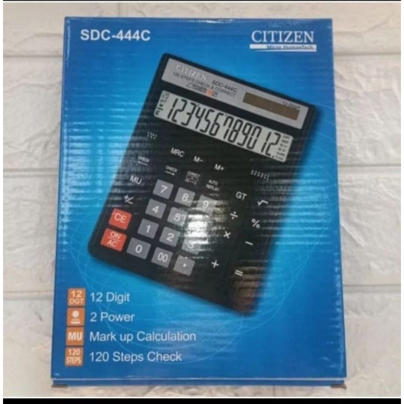 

KALKULATOR CITIZEN SDC-444C 12 digit check and correct