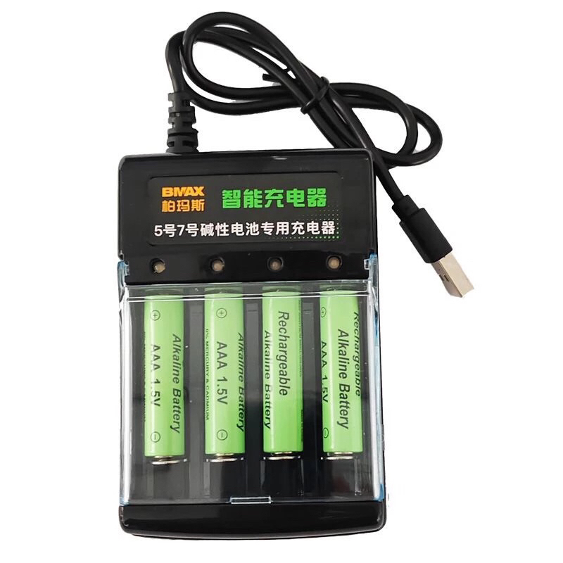 Bmax charger baterai Alkaline nicd nimh 1.5/1.2v