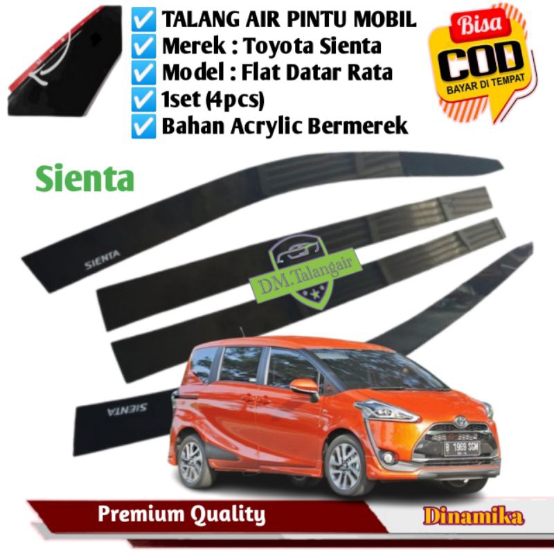 talang air mobil Toyota Sienta 2016-2024 Premium Quality