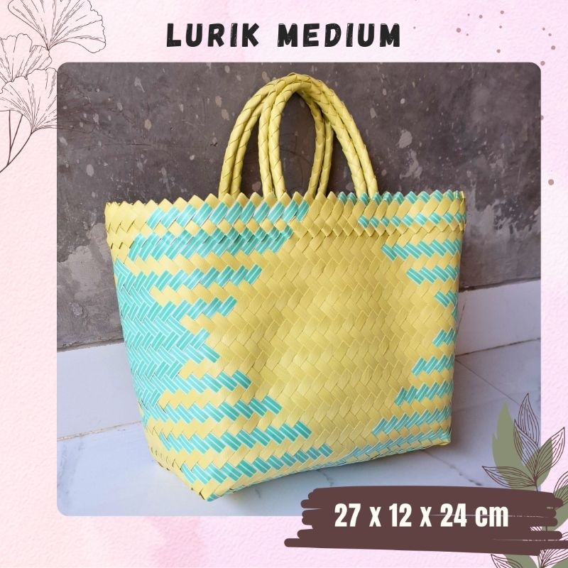 TAS ANYAMAN NGAWI Lurik Medium / Tas Bingkisan Hajatan Pasar