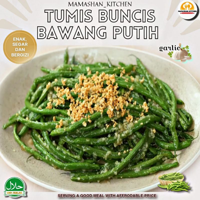 

MENU FAMILY..!! "TUMIS BUNCIS BAWANG PUTIH" EKONOMIS BINTANG LIMA