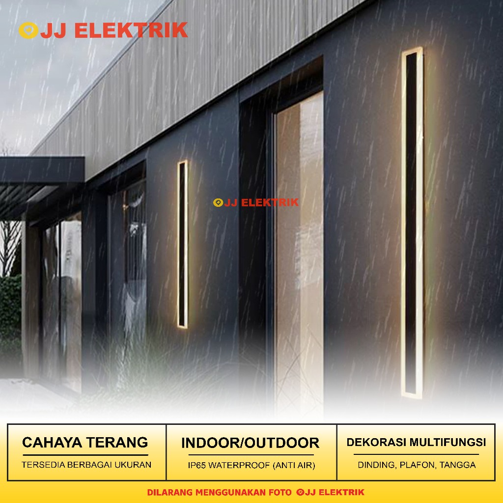 Lampu Dinding Outdoor Waterproof Taman LED Panjang Cafe Dekorasi Rumah