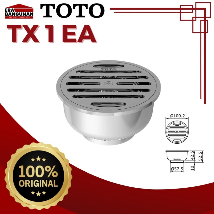 Floor drain Toto TX1EA / Floor drain toto TX 1EA NEW PRODUK