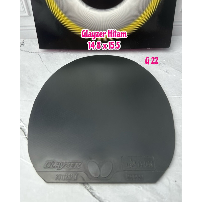 second karet tenis meja pingpong Glayzer warna hitam