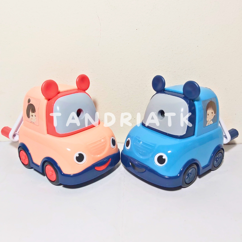 

[FREE BUBBLE+DUS] Serutan Rautan Meja Putar Duduk Fancy Mobil Car 8653