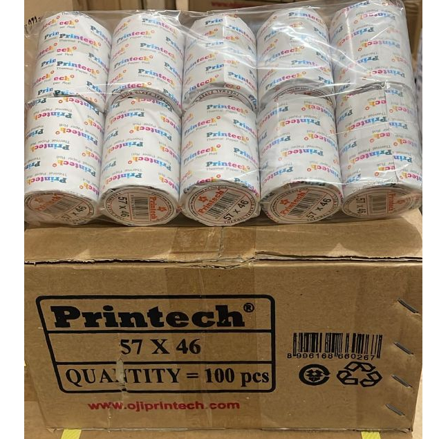 

[10pcs] Kertas Thermal Struk EDC uk. 57x46 Printech