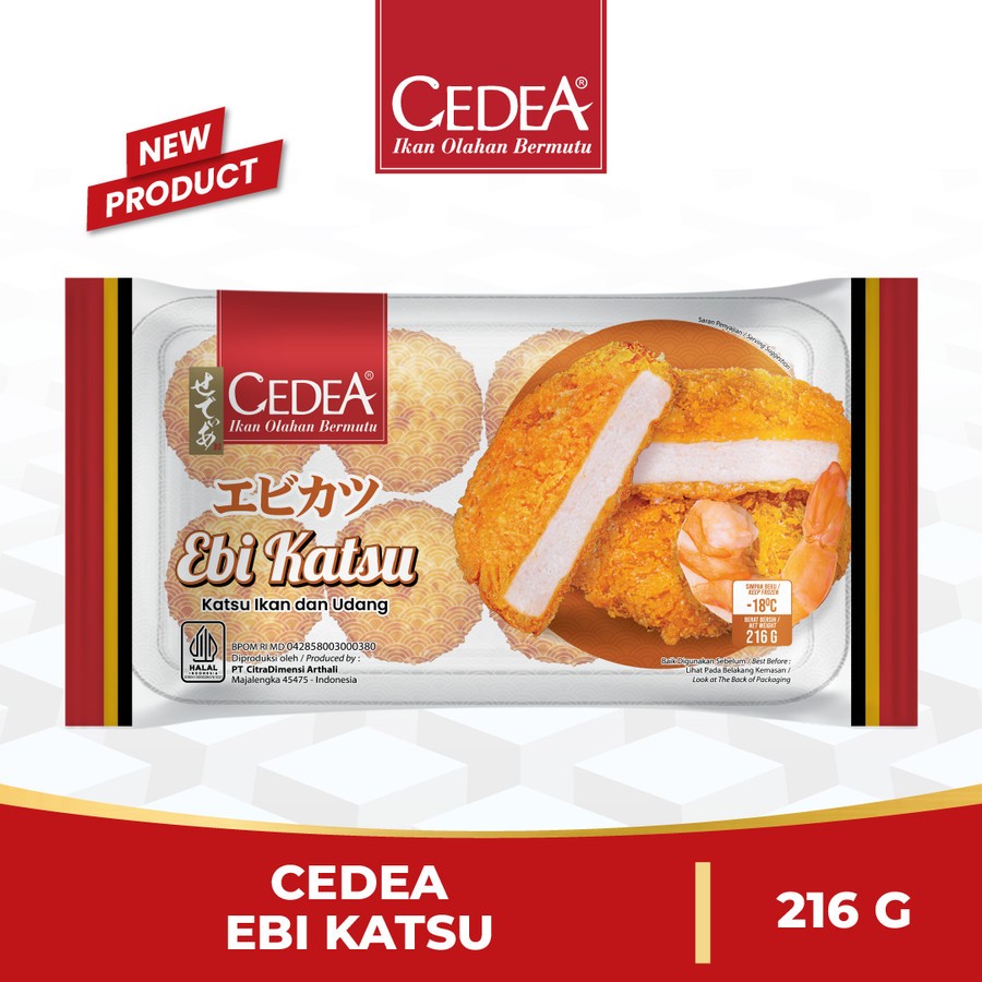 

CEDEA Ebi Katsu 216gr (8 pcs) - Katsu Ikan dan Udang