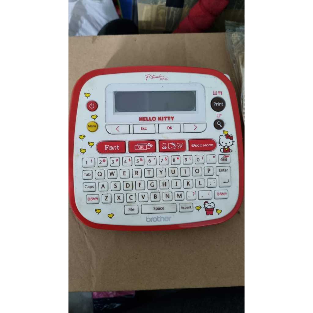 

Printer label hello Kitty P-Touch 200 Brother asli original