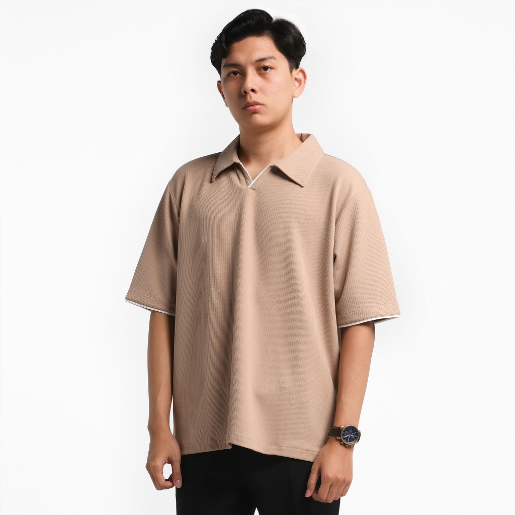 ORCA Polo Praktis Orion Classic Open Polo, Beige