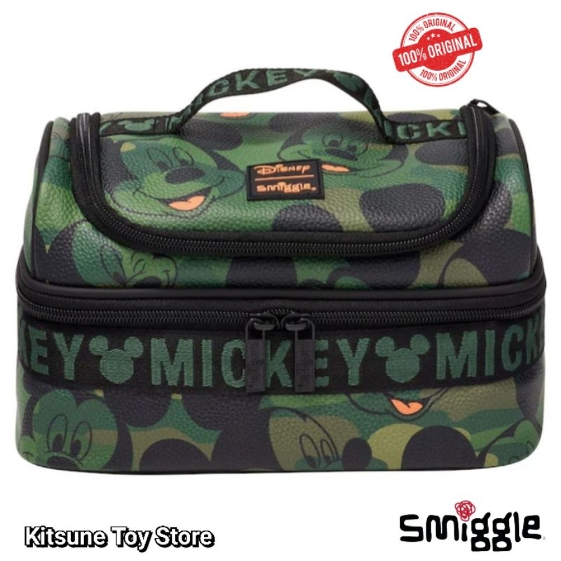 Smiggle Double Deck Lunch Bag Disney Mickey Mouse Original - Tas Bekal Makan Siang