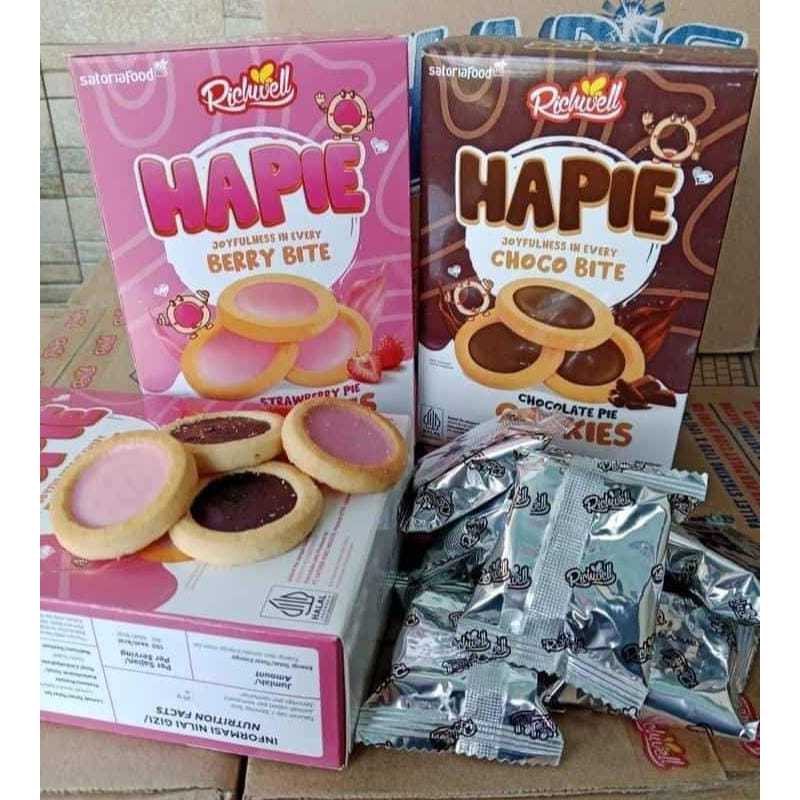 

Richwell HAPIE Coklat Pie/Strawberry Pie Cookies 104gr