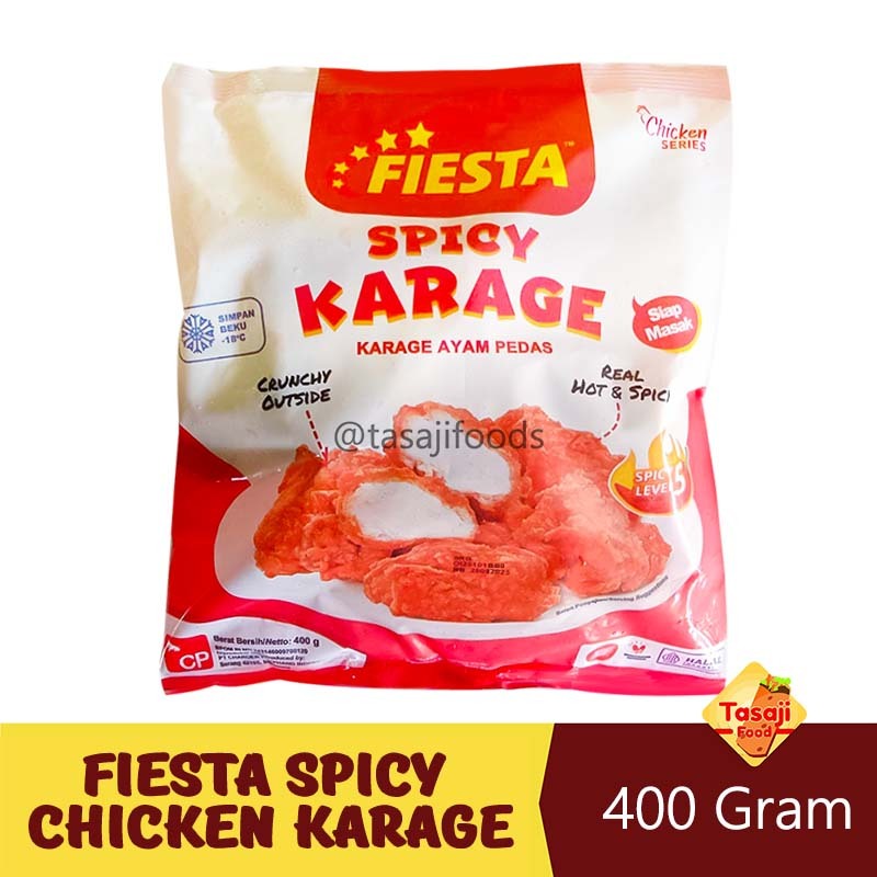 

Fiesta Spicy Chicken Karage 400 Gram Karage Pedas