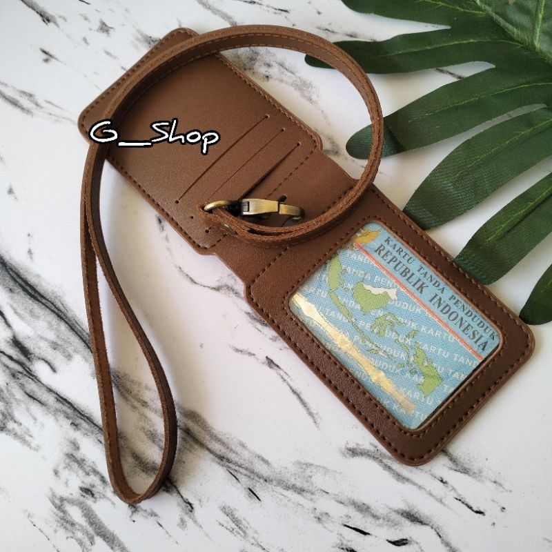

ID Card Name Tag Kulit Holder Murah ID Card Magnet Elegant- 03