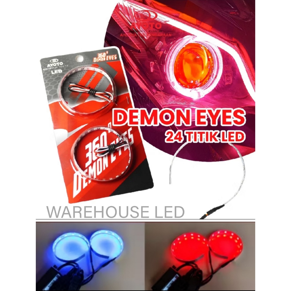 PROJIE BILED DEMON EYES / DEVIL EYES 360 AYOTO AUTO DEMON DE360 SEPASANG